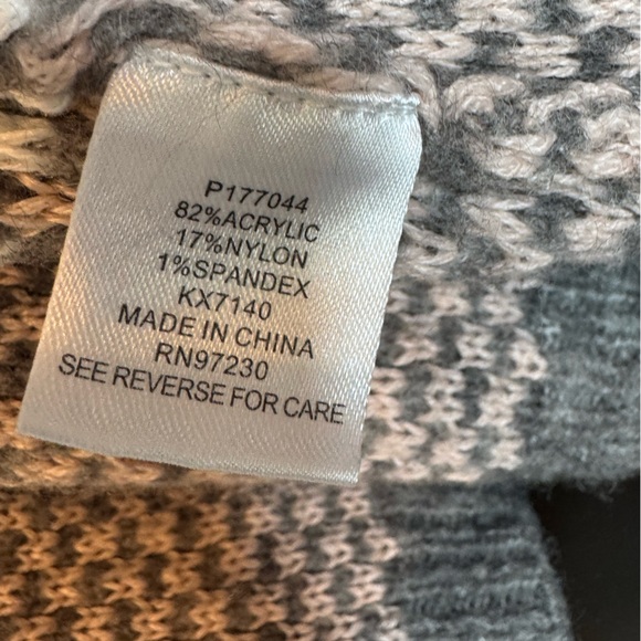 ABSOLUTELY FAMOUS Gray and Pink Women's Cardigan - Picture 6 of 9